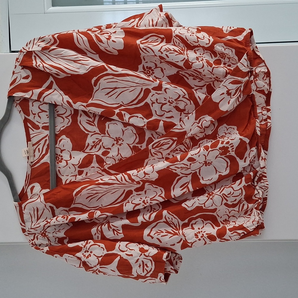 a.n.a Womens V Neck Short Sleeve Wrap Shirt - Picture 2 of 11